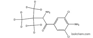 Molecular Structure of 129138-59-6 (1-(4-Amino-3,5-dichloro-phenyl)-2-tert-butyl-D9-amino-ethanone)